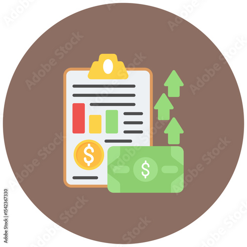 Appraisal icon vector image. Can be used for Accounting.