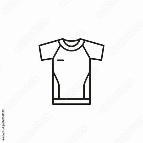 athletic sport shirt icon sign vector