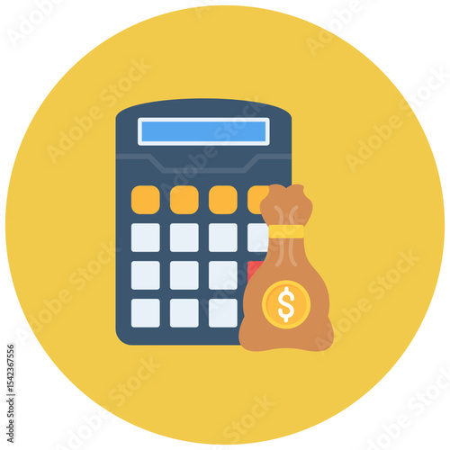 Cost Accounting icon vector image. Can be used for Accounting.