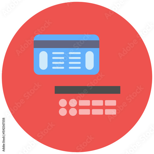 Debit Vs Credit icon vector image. Can be used for Accounting.