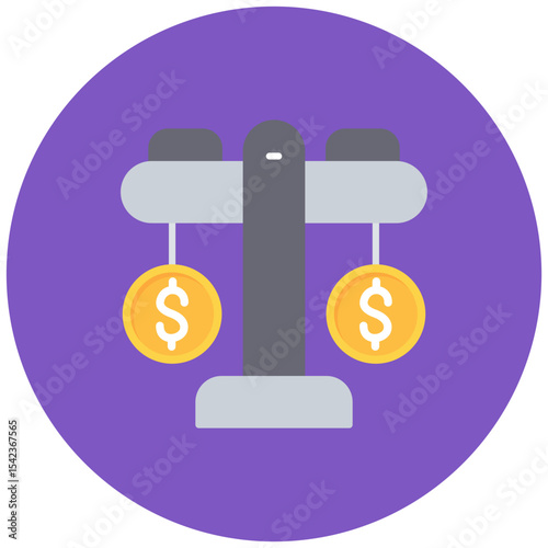 Equity icon vector image. Can be used for Accounting.