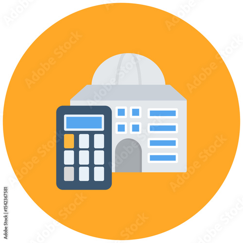 Governmental Accounting icon vector image. Can be used for Accounting.
