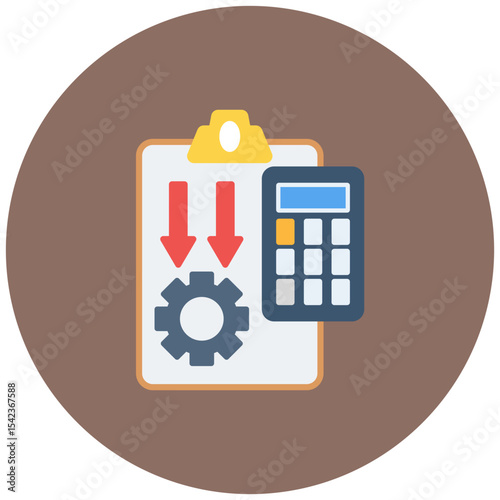 Internal Accounting icon vector image. Can be used for Accounting.