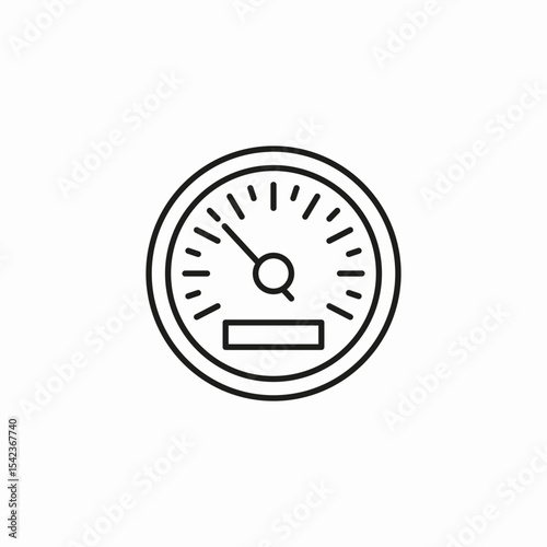 car speed meter icon sign vector