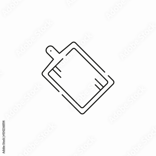cutting board kitchen icon sign vector