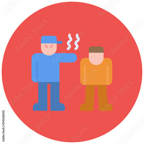 Intimidation icon vector image. Can be used for Politics.