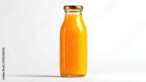 Bottle of Freshly Squeezed Juice: A vibrant, healthy drink in a glass bottle, perfect for a refreshing start to your day.