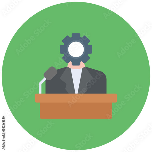 Machine Politics icon vector image. Can be used for Politics.