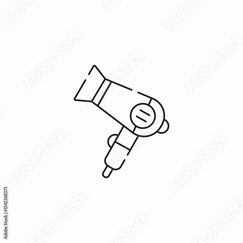 electric hair dryer icon sign vector