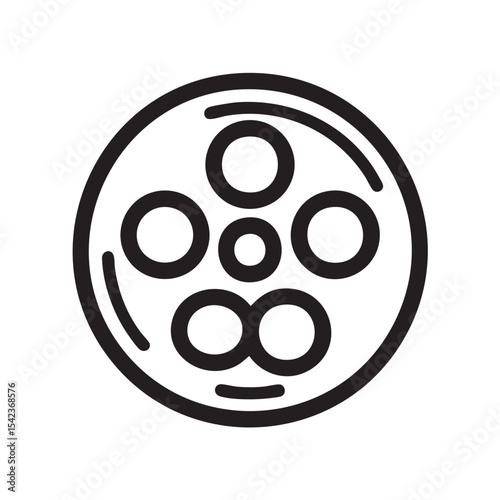 Film reel design for creative projects and visual storytelling