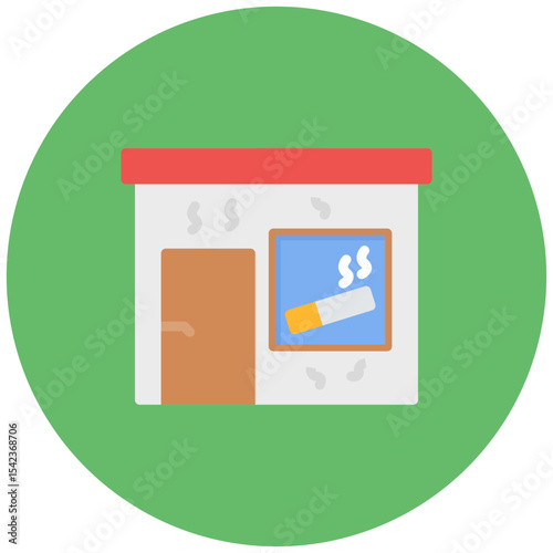 Smoke Filled Room icon vector image. Can be used for Politics.