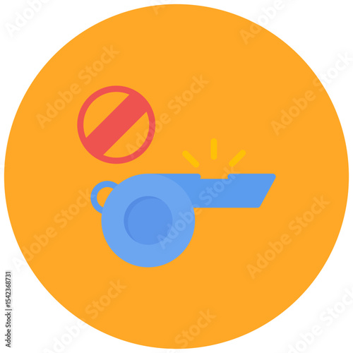 Whistle Stopping icon vector image. Can be used for Politics.