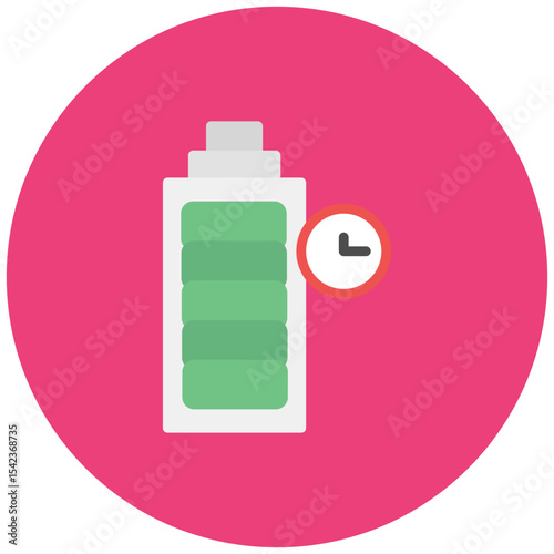 Battery Life icon vector image. Can be used for Personal Transportation.
