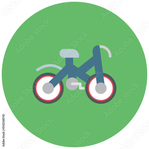 Bicycle icon vector image. Can be used for Personal Transportation.