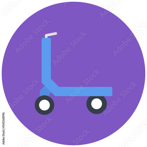 Kick Scooter icon vector image. Can be used for Personal Transportation.
