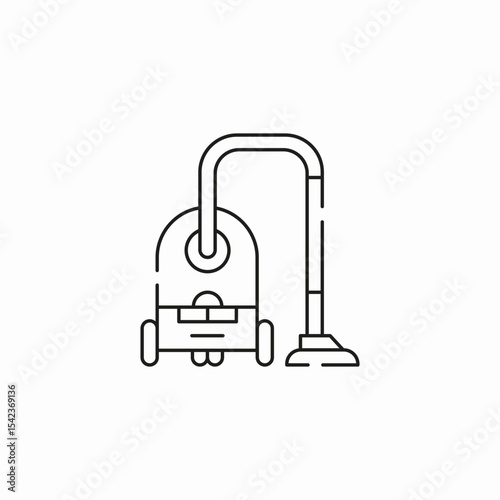 household vacuum cleaner icon sign vector