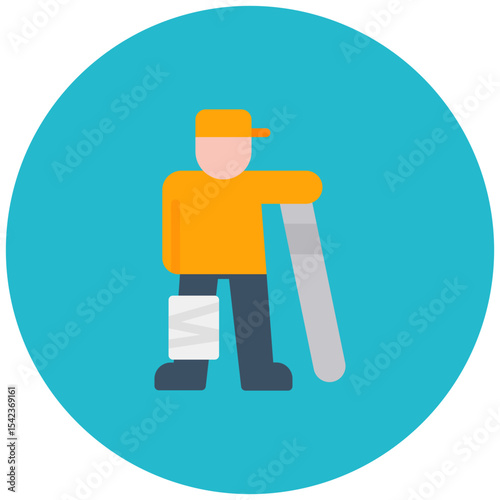 Skateboard Injury icon vector image. Can be used for Personal Transportation.