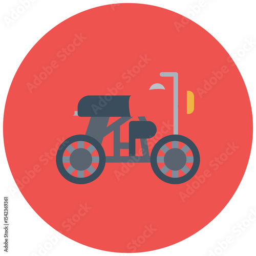 Bike icon vector image. Can be used for Battle Royale.
