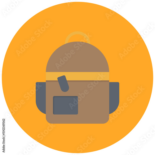 Backpack icon vector image. Can be used for Battle Royale.