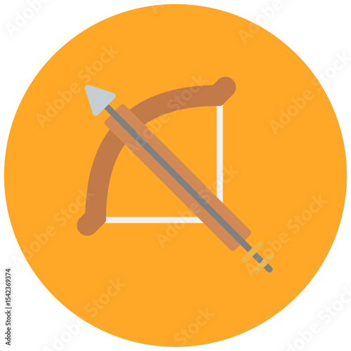 Crossbow icon vector image. Can be used for Battle Royale.