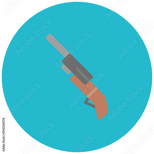 Designated Marksman Rifle icon vector image. Can be used for Battle Royale.