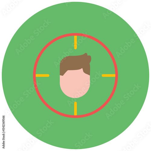 Headshot icon vector image. Can be used for Battle Royale.