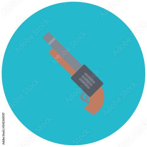 Shotgun icon vector image. Can be used for Battle Royale.