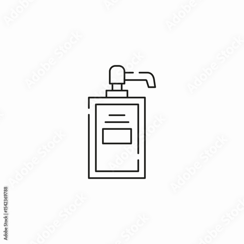 liquid soap dispenser icon sign vector