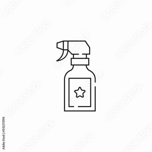 spray bottle cleaner icon sign vector
