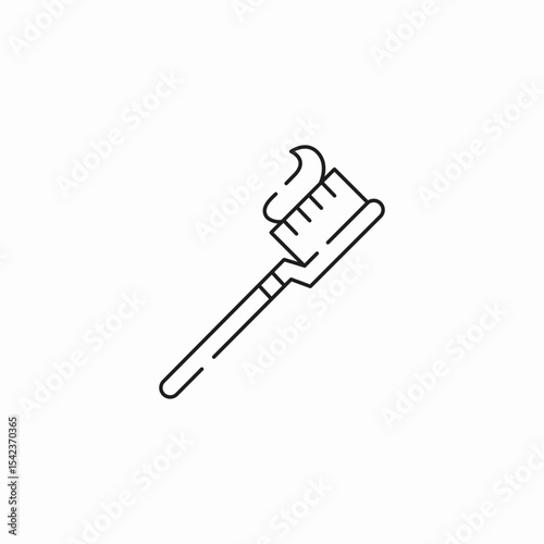 tooth brush paste icon sign vector
