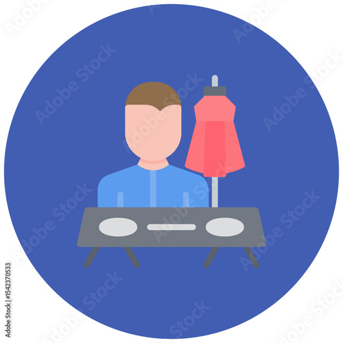 Visual Merchandiser icon vector image. Can be used for Merchandising.