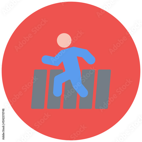 Foot Traffic icon vector image. Can be used for Merchandising.