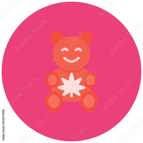 Cbd Gummies icon vector image. Can be used for CBD Oil.