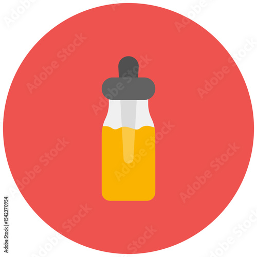 Dropper Bottle icon vector image. Can be used for CBD Oil.