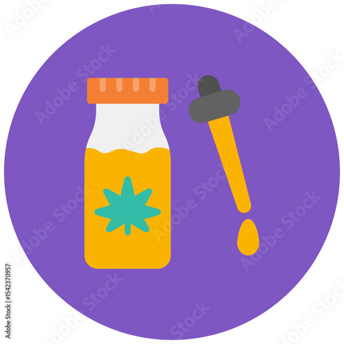 Cbd Oil icon vector image. Can be used for CBD Oil.