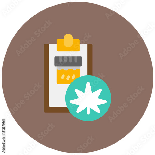 Drug Test icon vector image. Can be used for CBD Oil.