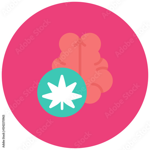 Endocannabinoids icon vector image. Can be used for CBD Oil.