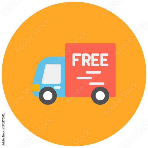 Free Shipping icon vector image. Can be used for CBD Oil.