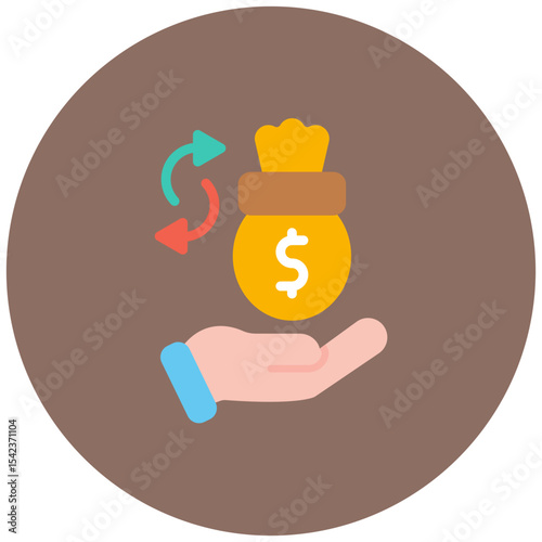 Money Back Guarantee icon vector image. Can be used for CBD Oil.
