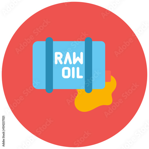 Raw Oil icon vector image. Can be used for CBD Oil.