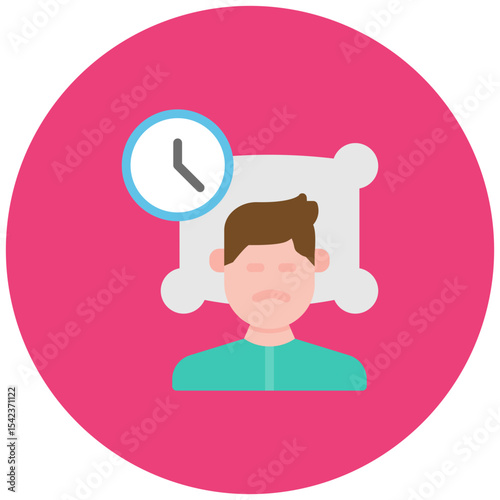 Sleep Disorders icon vector image. Can be used for CBD Oil.