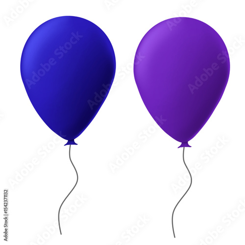 balloon illustration for birthday, celebration, new year or other design assets
