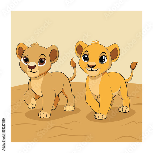 Just lion around a funny animal cartoon picture pun