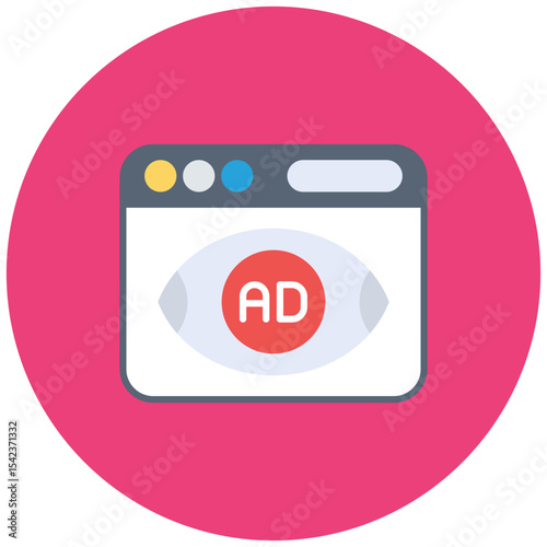 Impressions icon vector image. Can be used for Internet Marketing.
