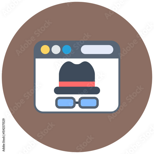 White Hat icon vector image. Can be used for Internet Marketing.