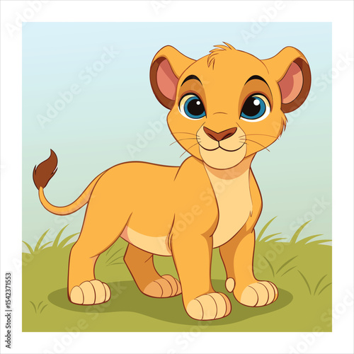 Just lion around a funny animal cartoon picture pun