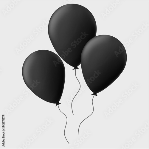 balloon illustration for birthday, celebration, new year or other design assets