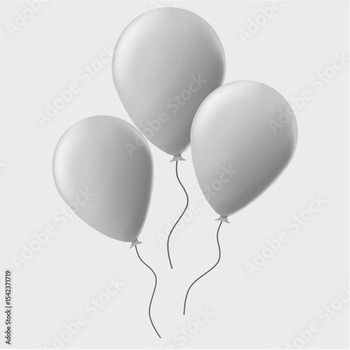 balloon illustration for birthday, celebration, new year or other design assets