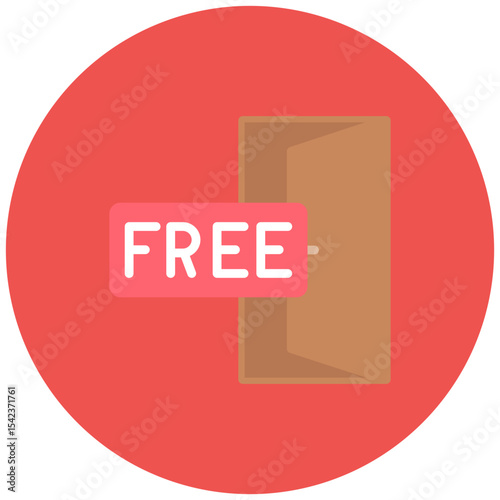 Free Entry icon vector image. Can be used for Museum.