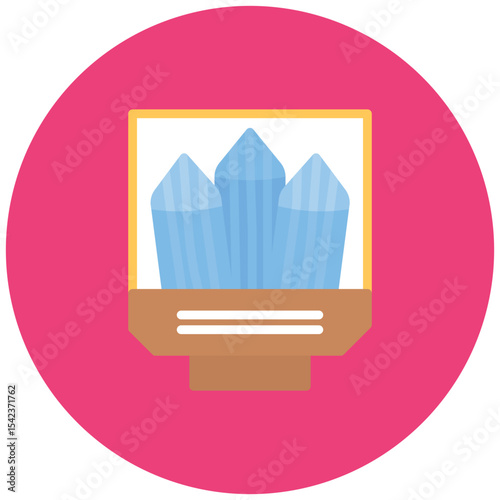 Geological Museum icon vector image. Can be used for Museum.